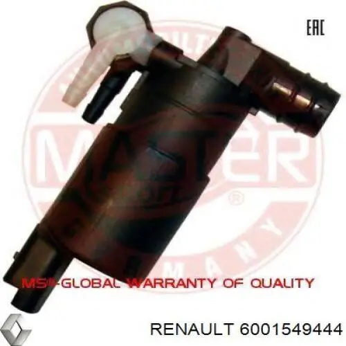 6001549444 Renault (RVI) Pompka spryskiwacza szyby przedniej