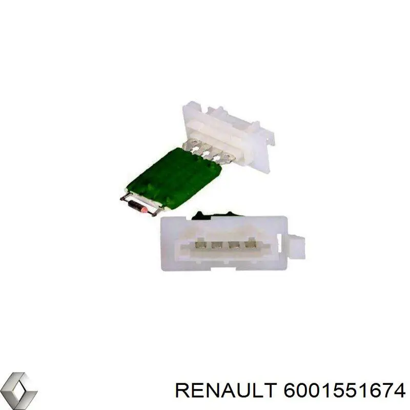 Rezystor wentylatora nagrzewnicy (ogrzewacza kabiny) Renault (RVI) 6001551674 cena, od 17,71 USD