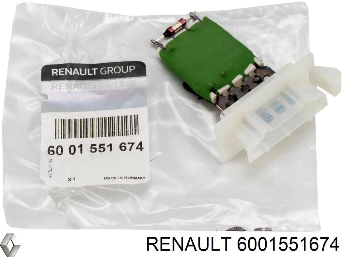 6001551674 Renault (RVI) Rezystor wentylatora nagrzewnicy (ogrzewacza kabiny)