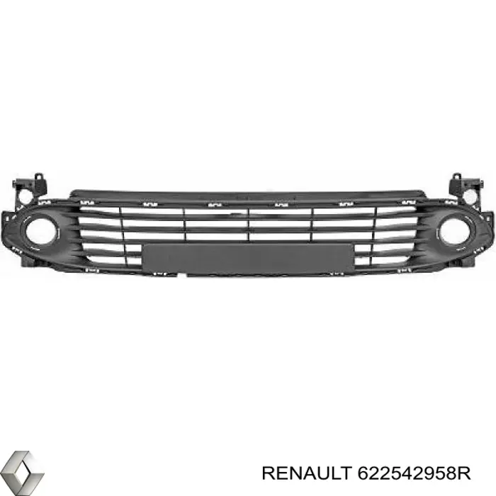 Kratka zderzaka przedniego środkowa Renault (RVI) 622542958R cena, od 84,35 USD