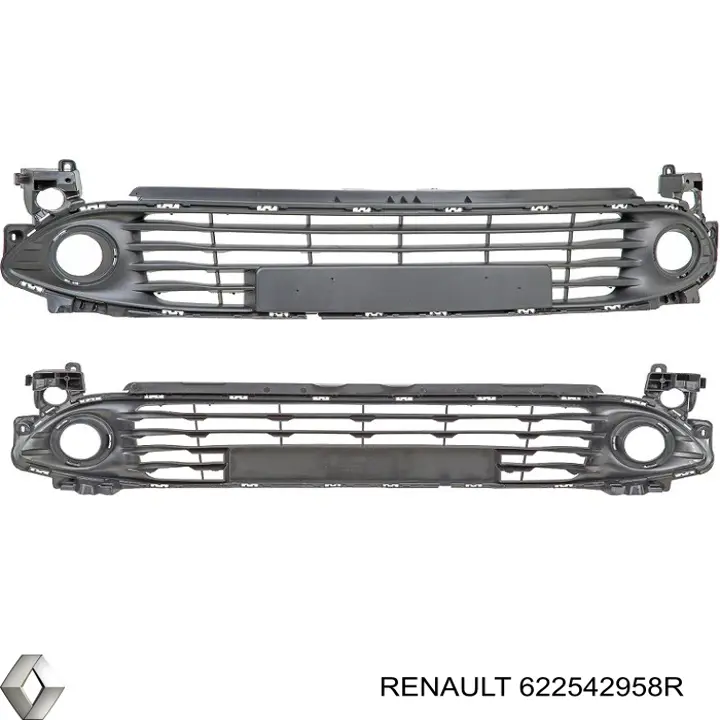 Do koszyka 622542958R Renault (RVI) Kratka zderzaka przedniego środkowa
