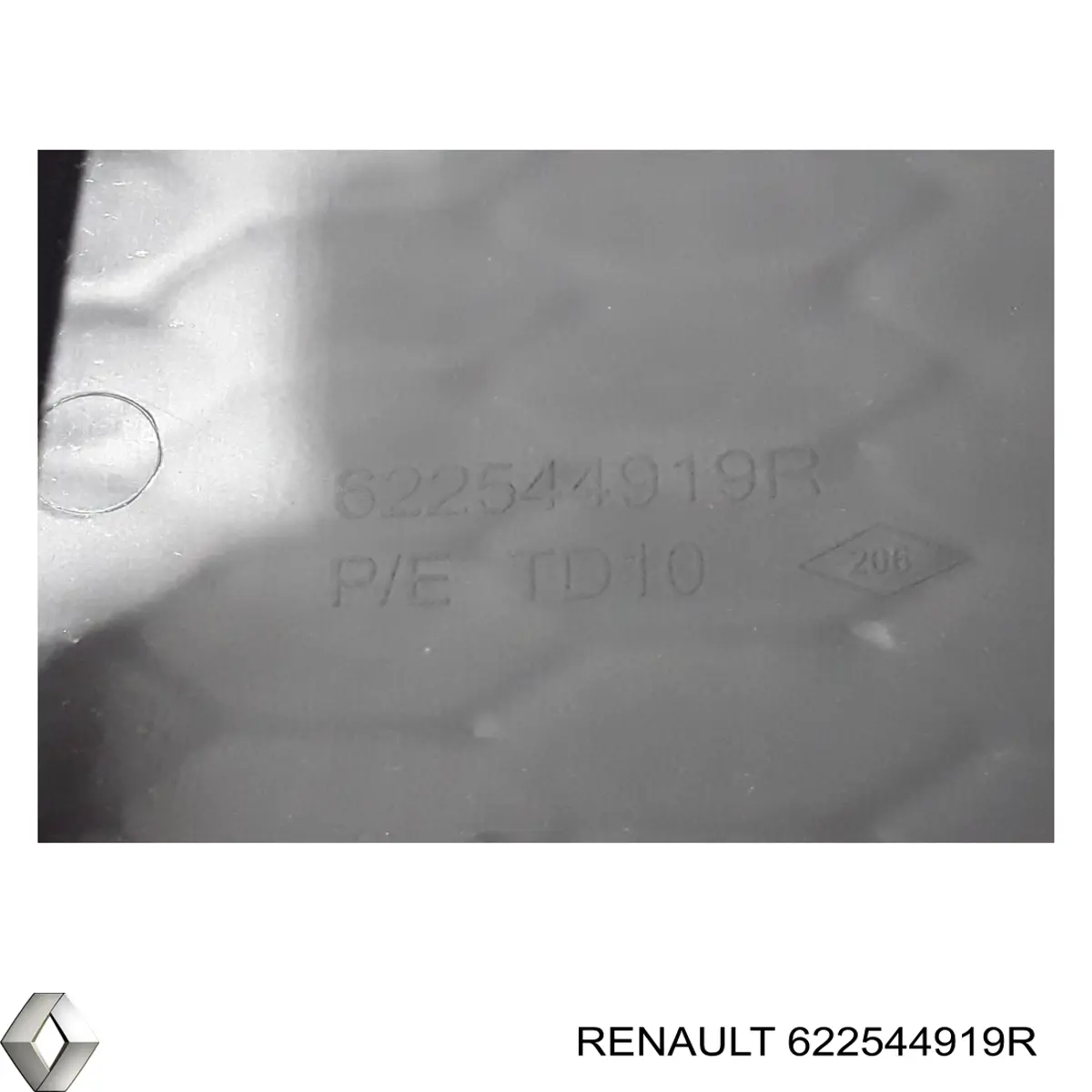 Do koszyka 622544919R Renault (RVI) Kratka zderzaka przedniego środkowa