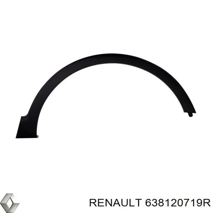 638120719R Renault (RVI) Poszerzenie (nakładka) reperaturki błotnika przedniego prawy