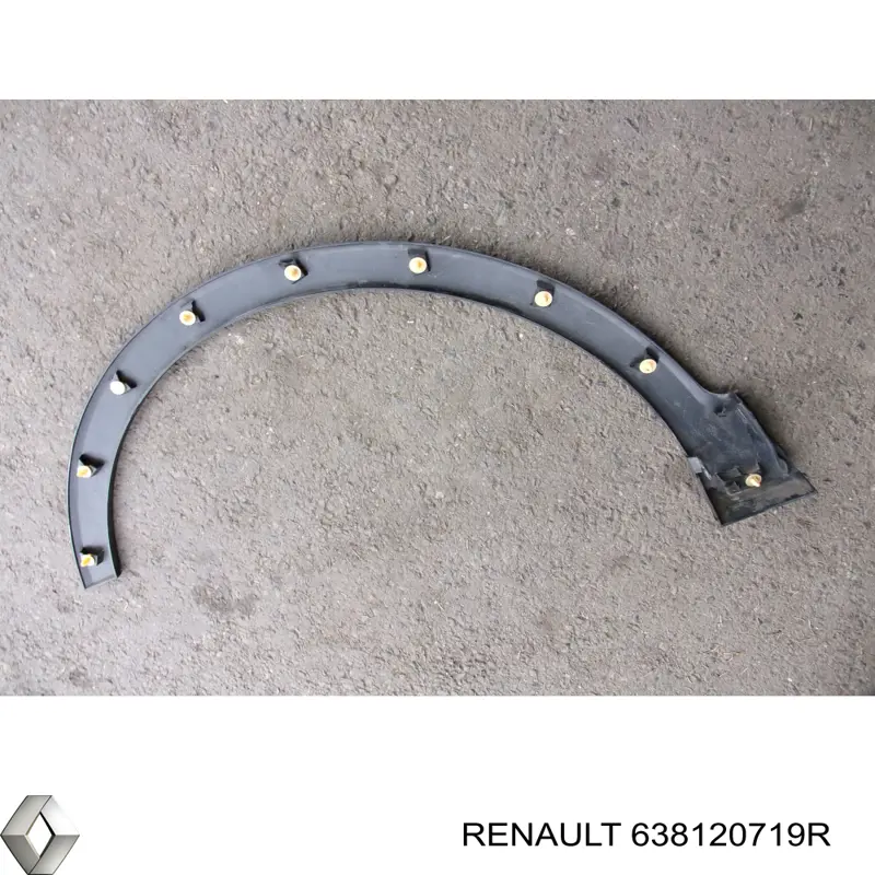 Poszerzenie (nakładka) reperaturki błotnika przedniego prawy Renault (RVI) 638120719R cena, od 73,38 USD