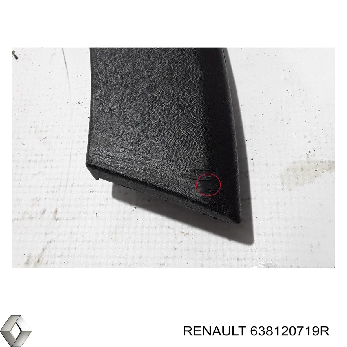Do koszyka 638120719R Renault (RVI) Poszerzenie (nakładka) reperaturki błotnika przedniego prawy
