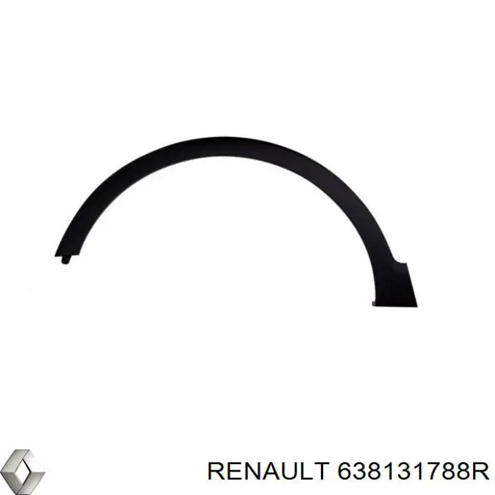 638131788R Renault (RVI) Poszerzenie (nakładka) reperaturki błotnika przedniego lewy