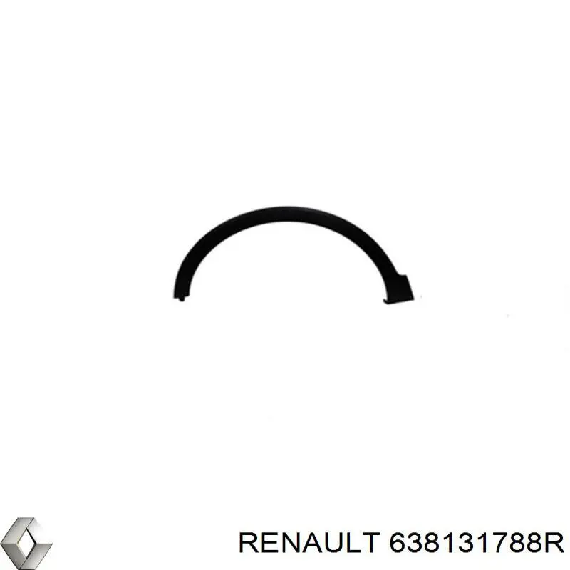 Poszerzenie (nakładka) reperaturki błotnika przedniego lewy Renault (RVI) 638131788R cena, od 100,45 USD