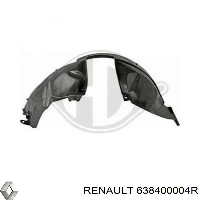 Nadkole błotnika przedniego prawe Renault (RVI) 638400004R cena, od 27,29 USD