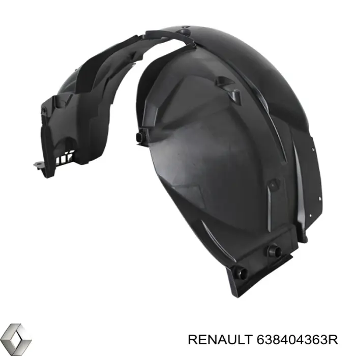 638404363R Renault (RVI) Nadkole błotnika przedniego prawe