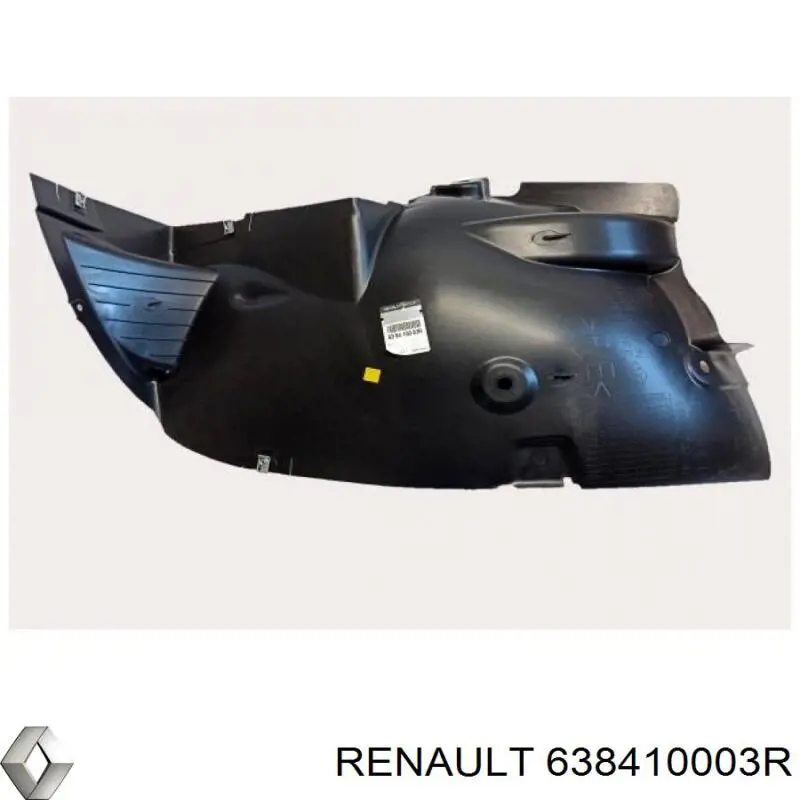 Do koszyka 638410003R Renault (RVI) Nadkole błotnika przedniego lewe przednie