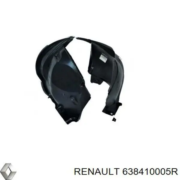 Do koszyka 638410005R Renault (RVI) Nadkole błotnika przedniego lewe