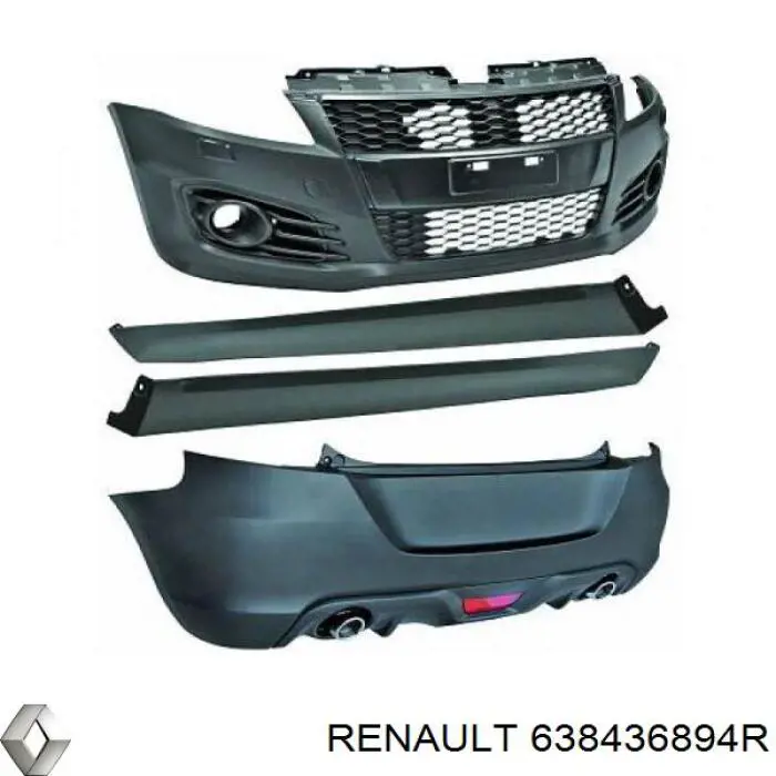 Nadkole błotnika przedniego lewe tylne Renault (RVI) 638436894R cena, od 31,67 USD