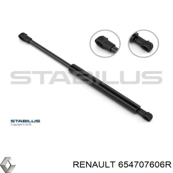 Amortyzator maski Renault (RVI) 654707606R cena, od 40,86 USD