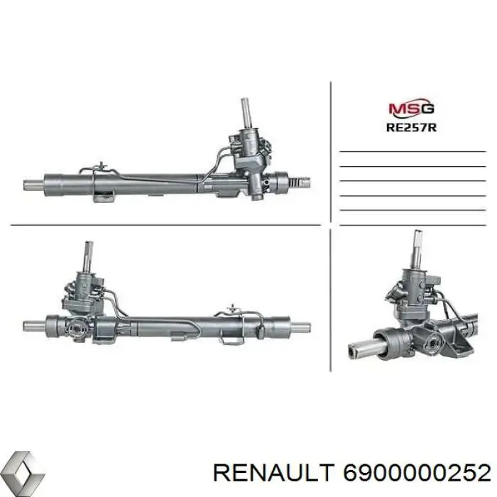 Do koszyka 6900000252 Renault (RVI) Listwa kierownicza (maglownica)