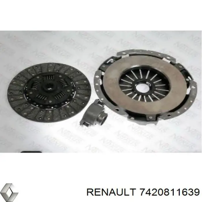 Do koszyka 7420811639 Renault (RVI) Zestaw sprzęgła (3 części)