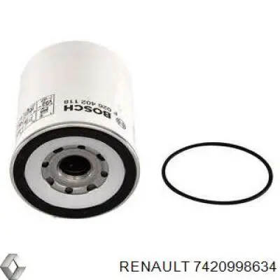 7420998634 Renault (RVI) Filtr paliwa