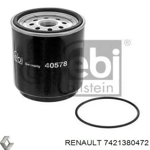Do koszyka 7421380472 Renault (RVI) Filtr paliwa