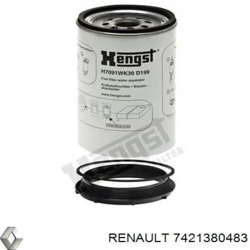 Filtr paliwa 7421380483 Renault (RVI)