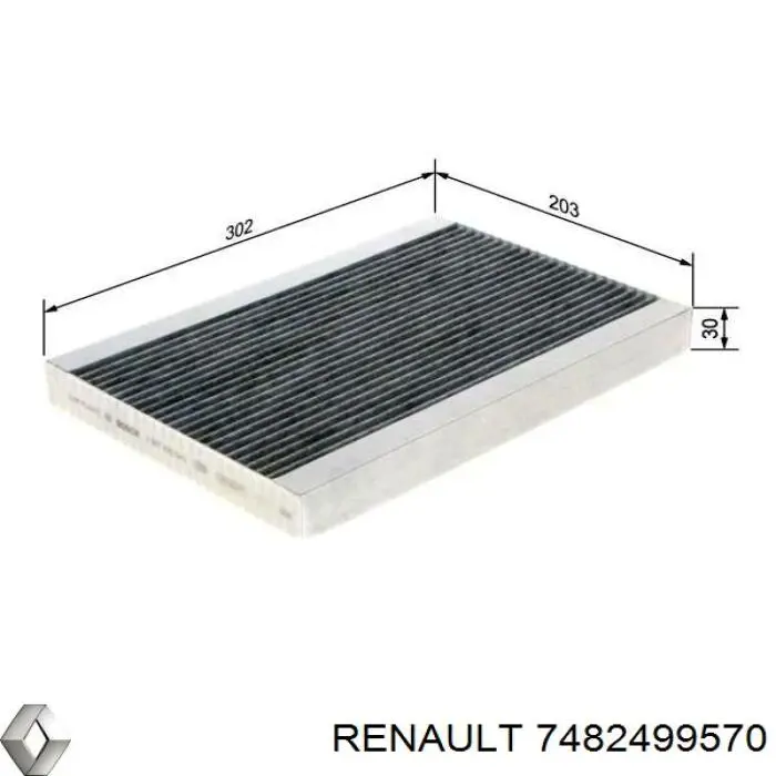 7482499570 Renault (RVI) Filtr kabiny
