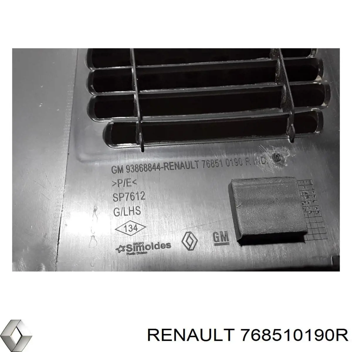 Nakładka stopnia Renault (RVI) 768510190R cena, od 31,61 USD