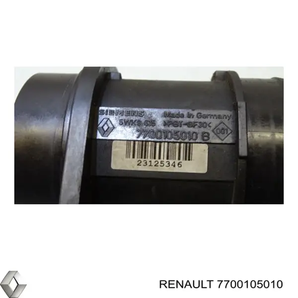 Czujnik przepływu powietrza, przepływomierz powietrza M.A.F. Renault (RVI) 7700105010