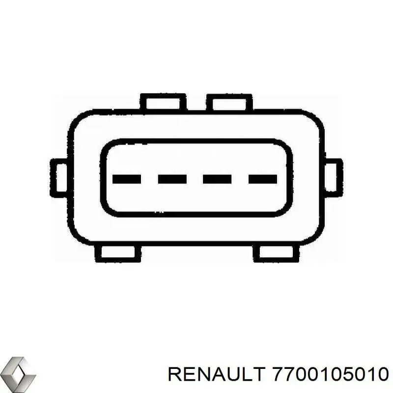 Czujnik przepływu powietrza, przepływomierz powietrza M.A.F. 7700105010 Renault (RVI)