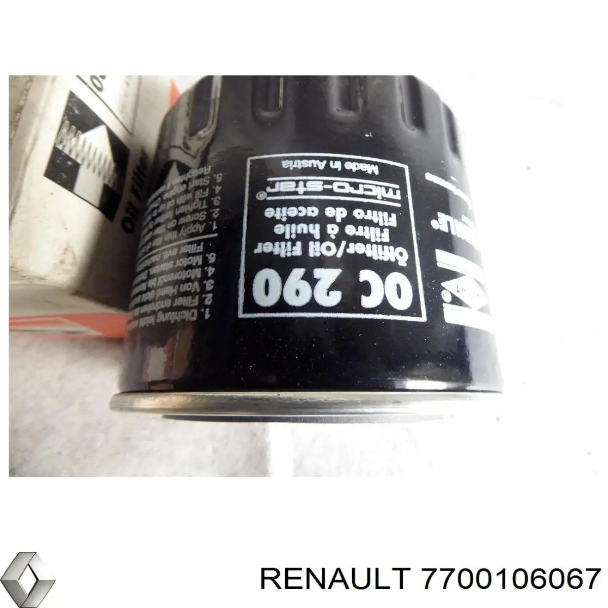 Filtr oleju Renault (RVI) 7700106067 cena, od 14,66 USD