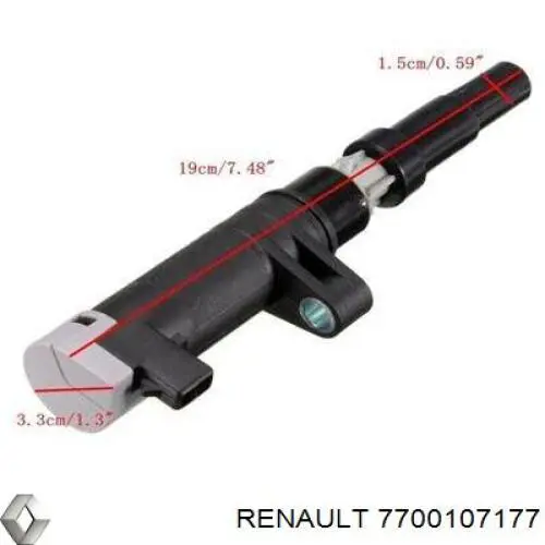 Cewka zapłonowa 7700107177 Renault (RVI)