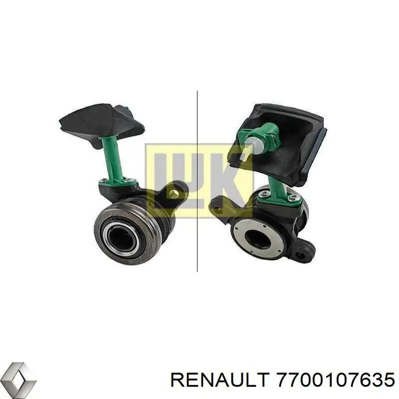 Do koszyka 7700107635 Renault (RVI) Cylinder roboczy sprzęgła (wysprzęglik) w komplecie z łożyskiem wyciskowym