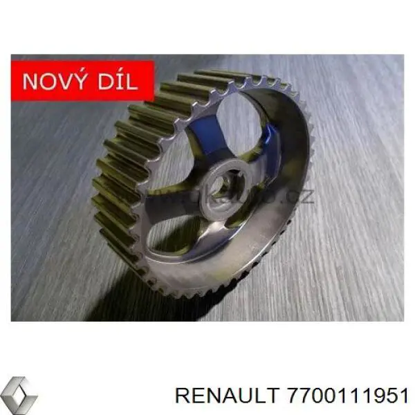 Koło zębatewalcowe wałka rozrządu silnika Renault (RVI) 7700111951