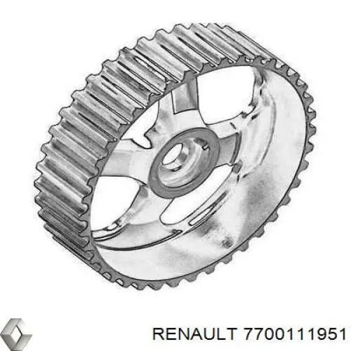 Koło zębatewalcowe wałka rozrządu silnika 7700111951 Renault (RVI)