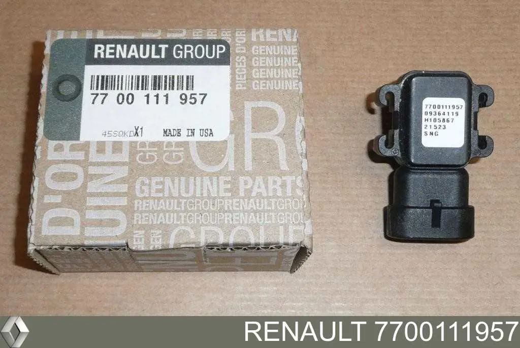 Do koszyka 7700111957 Renault (RVI) Czujnik ciśnienia w kolektorze ssącym, MAP