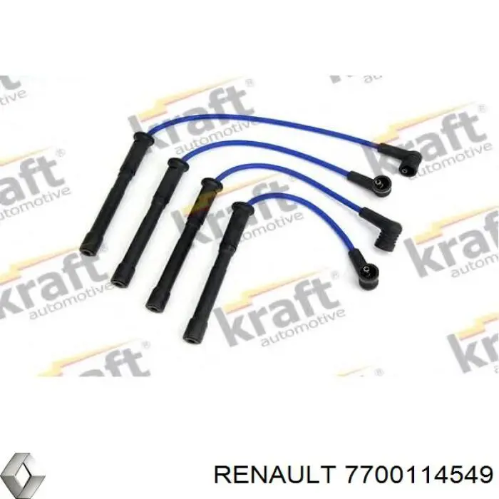 Do koszyka 7700114549 Renault (RVI) Zestaw przewodów wysokiego napięcia