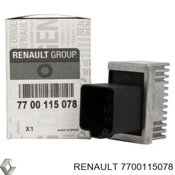 Do koszyka 7700115078 Renault (RVI) Przekaźnik świec żarowych