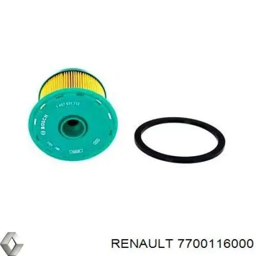 Filtr paliwa Renault (RVI) 7700116000