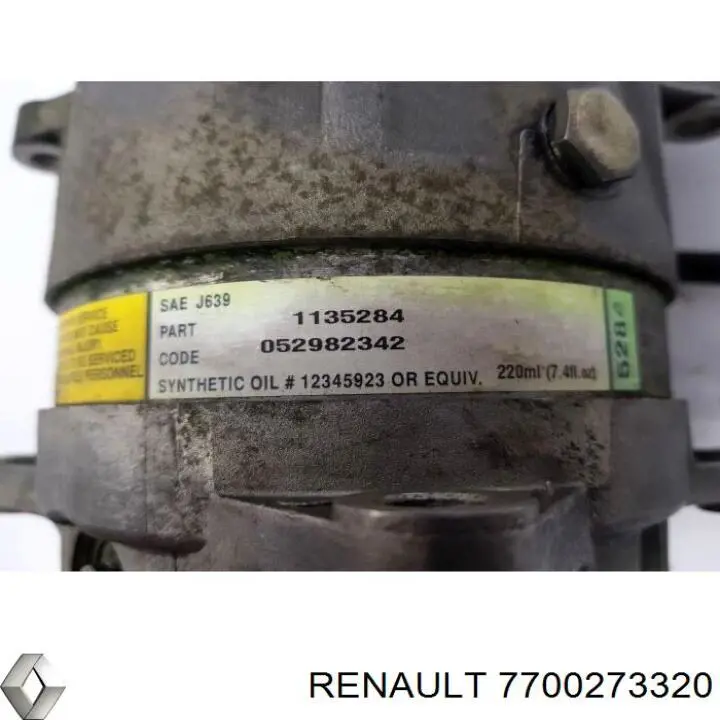 Sprężarka klimatyzacji Renault (RVI) 7700273320 cena, od 95,34 USD