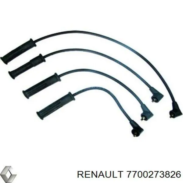 Zestaw przewodów wysokiego napięcia 7700273826 Renault (RVI)