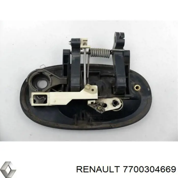 Klamka drzwi tylnych skrzydłowych prawa zewnętrzna Renault (RVI) 7700304669 cena, od 49,90 USD