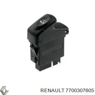 Do koszyka 8200090316 Renault (RVI) Włącznik przyciskowy podnośnika szyby przedni lewy