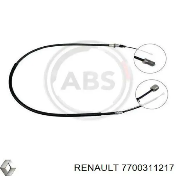 7700311217 Renault (RVI) Linka hamulca ręcznego tylna prawa/lewa