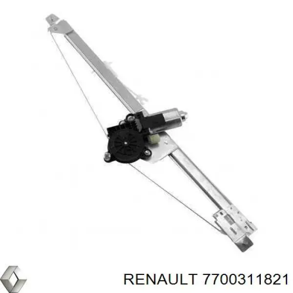 Mechanizm podnoszenia szyby drzwi przednich prawych 7700311821 Renault (RVI)