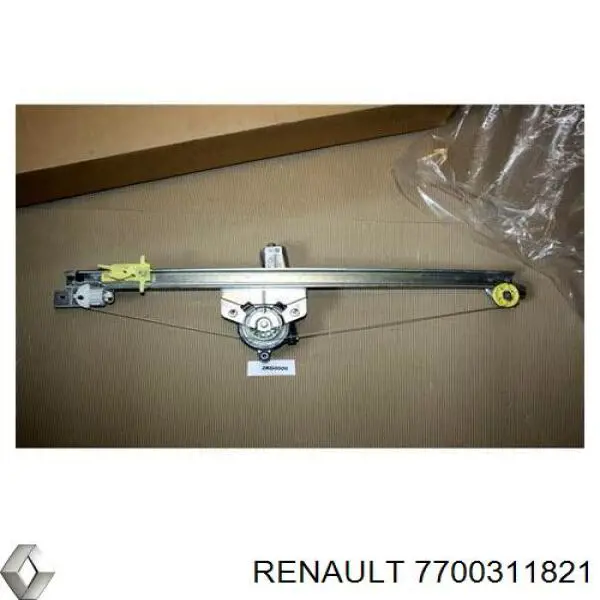 Do koszyka 7700311821 Renault (RVI) Mechanizm podnoszenia szyby drzwi przednich prawych