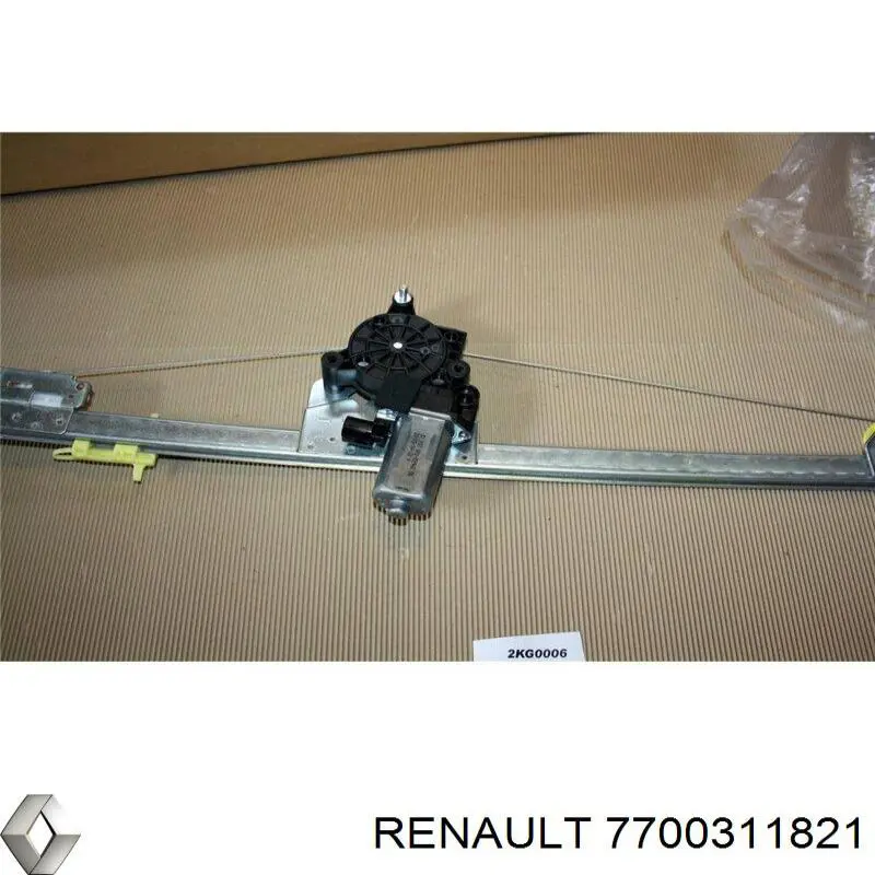 Mechanizm podnoszenia szyby drzwi przednich prawych Renault (RVI) 7700311821