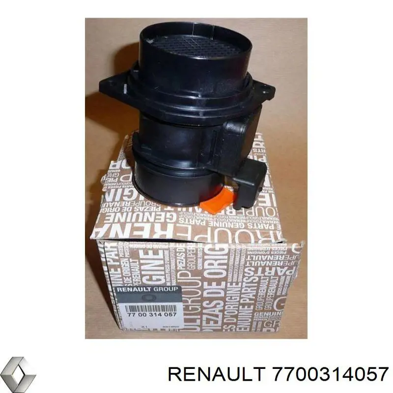 7700314057 Renault (RVI) Czujnik przepływu powietrza, przepływomierz powietrza M.A.F.