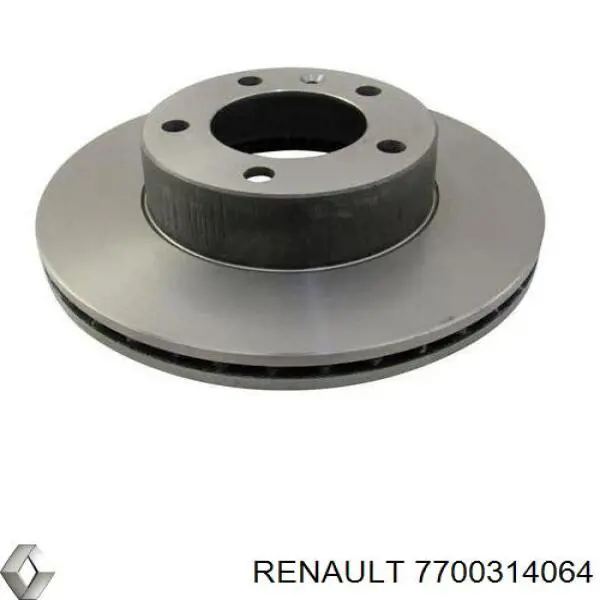 Do koszyka 7700314064 Renault (RVI) Tarcza hamulcowa przednia