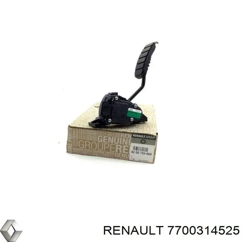 Pedał przyspieszenia (gazu) Renault (RVI) 7700314525 cena, od 51,08 USD