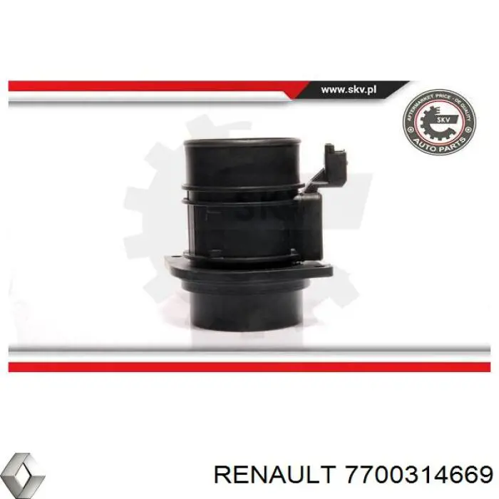 Czujnik przepływu powietrza, przepływomierz powietrza M.A.F. Renault (RVI) 7700314669 cena, od 49,36 USD