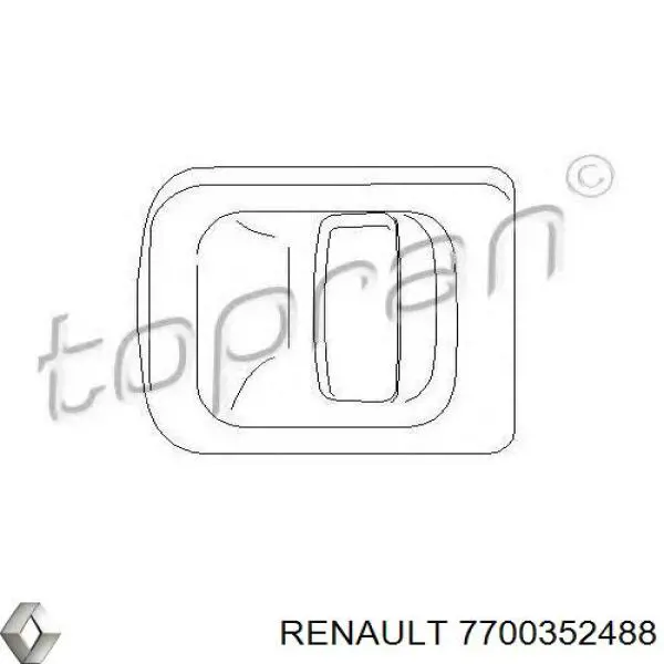 7700352488 Renault (RVI) Klamka drzwi lewych zewnętrzna przednia/tylna