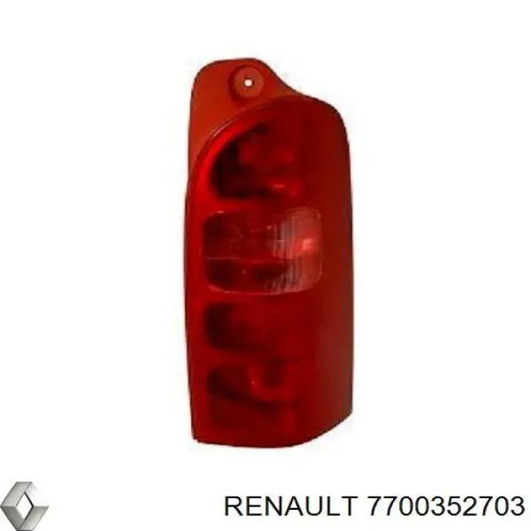 Lampa zespolona tylna prawa Renault (RVI) 7700352703 cena, od 59,91 USD