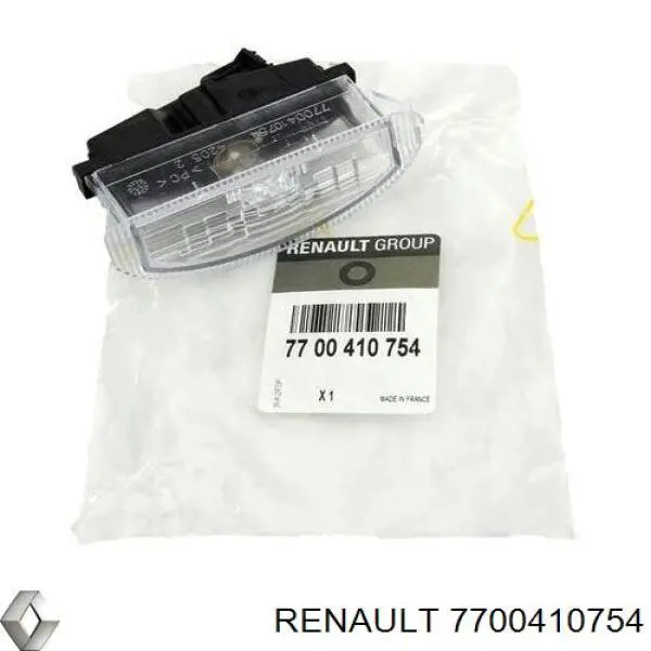 7700410754 Renault (RVI) Lampa oświetlenia tylnej tablicy rejestracyjnej